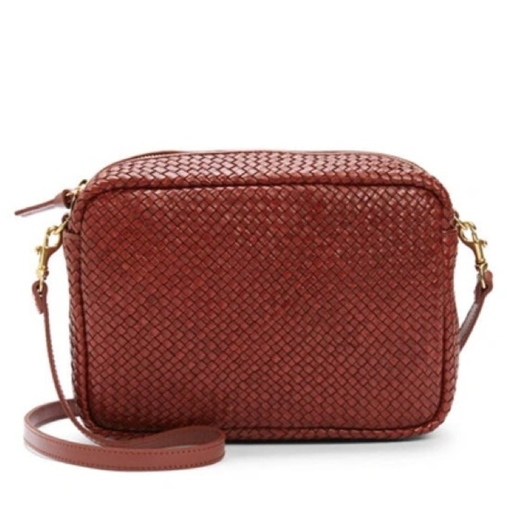 Clare V NWOT sold out Marisol Toffee Diagonal Woven bag